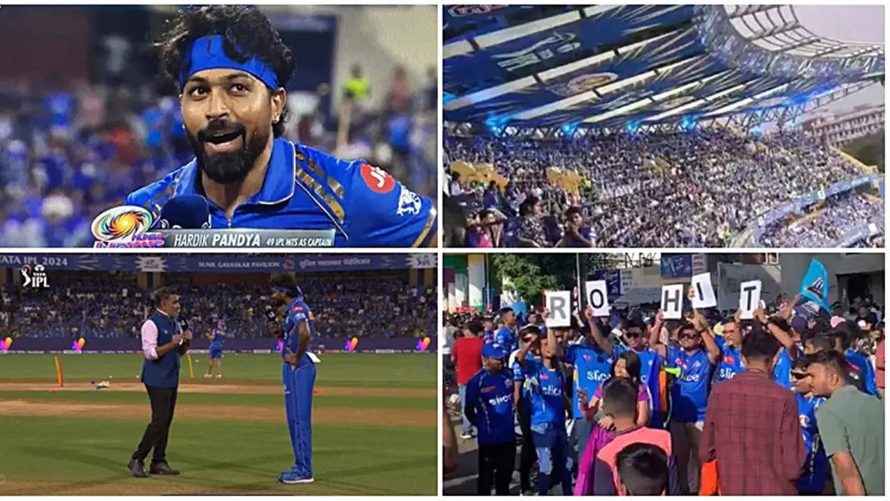 Hardik Pandya Booed Massively But Huge Cheers For Rohit Sharma At Wankhede Before MI vs RR In IPL 2024