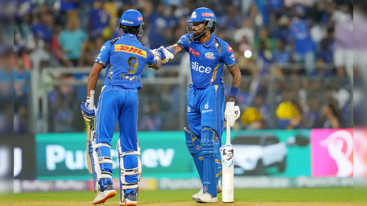 Hardik Pandya reacts after Rajasthan Royals beat MI by six wickets in IPL 2024 match