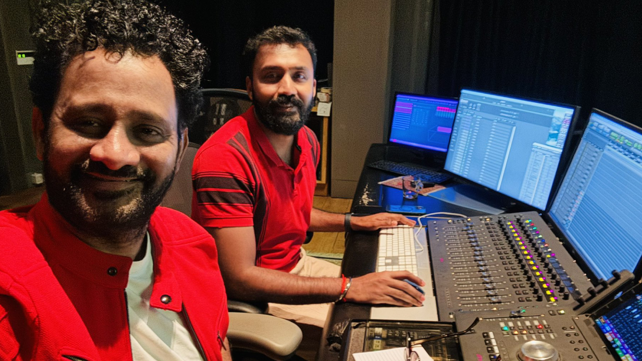 Resul Pookutty While Working On The Sound of Aadujeevitham