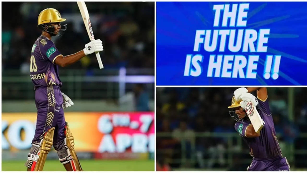 Angkrish Raghuvanshi slammed a brilliant fifty for  KKR vs DC in IPL 2024