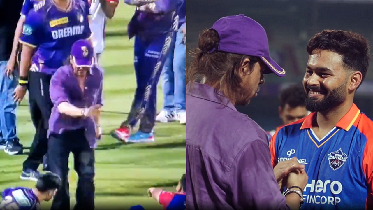 Shah Rukh Khan wins hearts with his sweet gesture for Rishabh Pant after KKR beat Delhi Capitals in IPL 2024