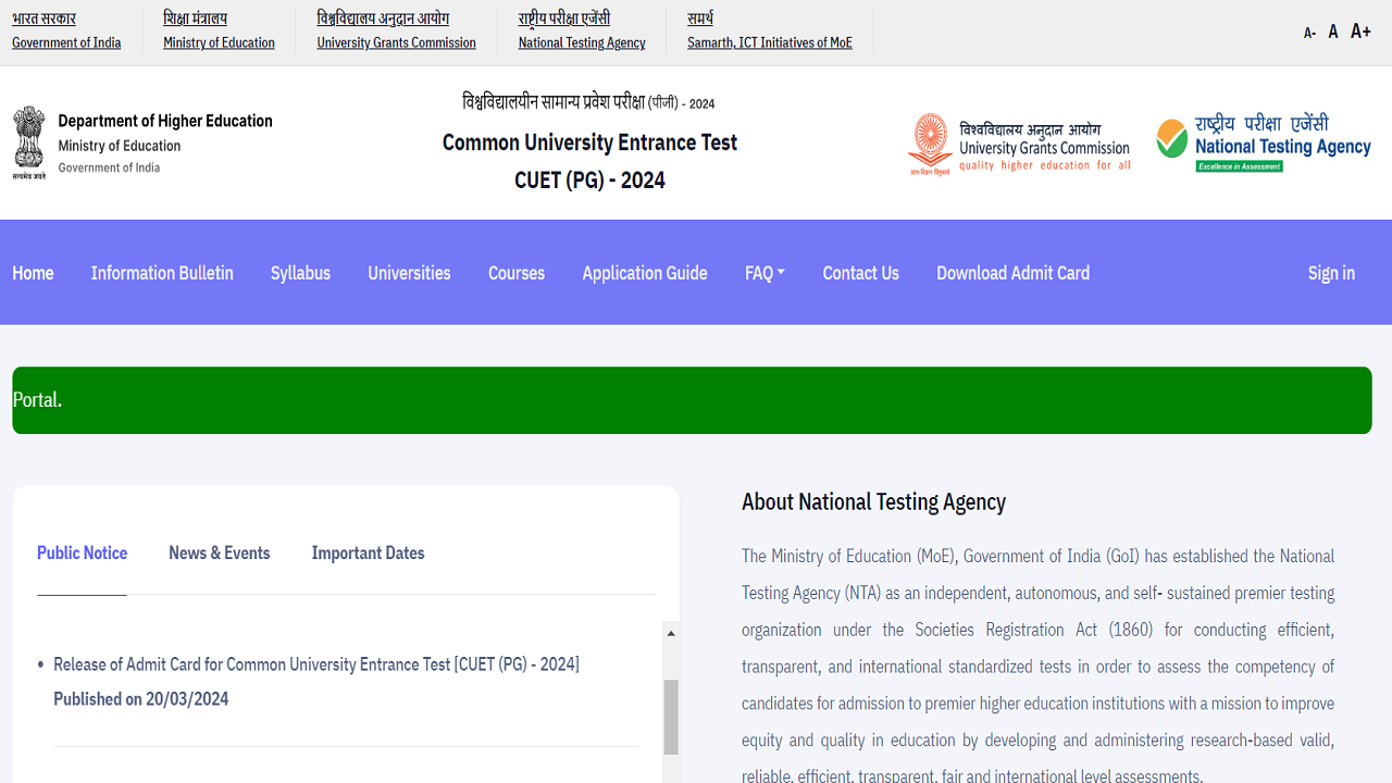 CUET PG 2024 Answer Key Expected Today on cgcuet.samarth.ac.in, Check Marking Scheme