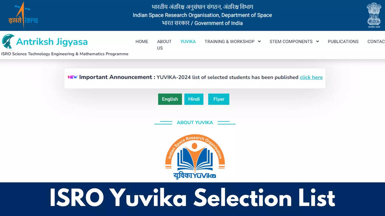 ISRO Yuvika 2024 Second Selection List Releasing Today at iirs.gov.in, How to Check