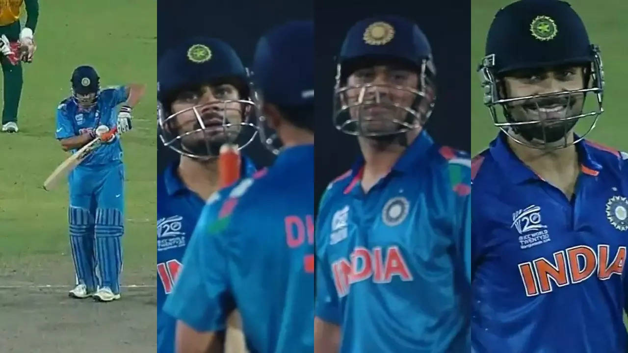 Kohli Dhoni t20 wc 2014