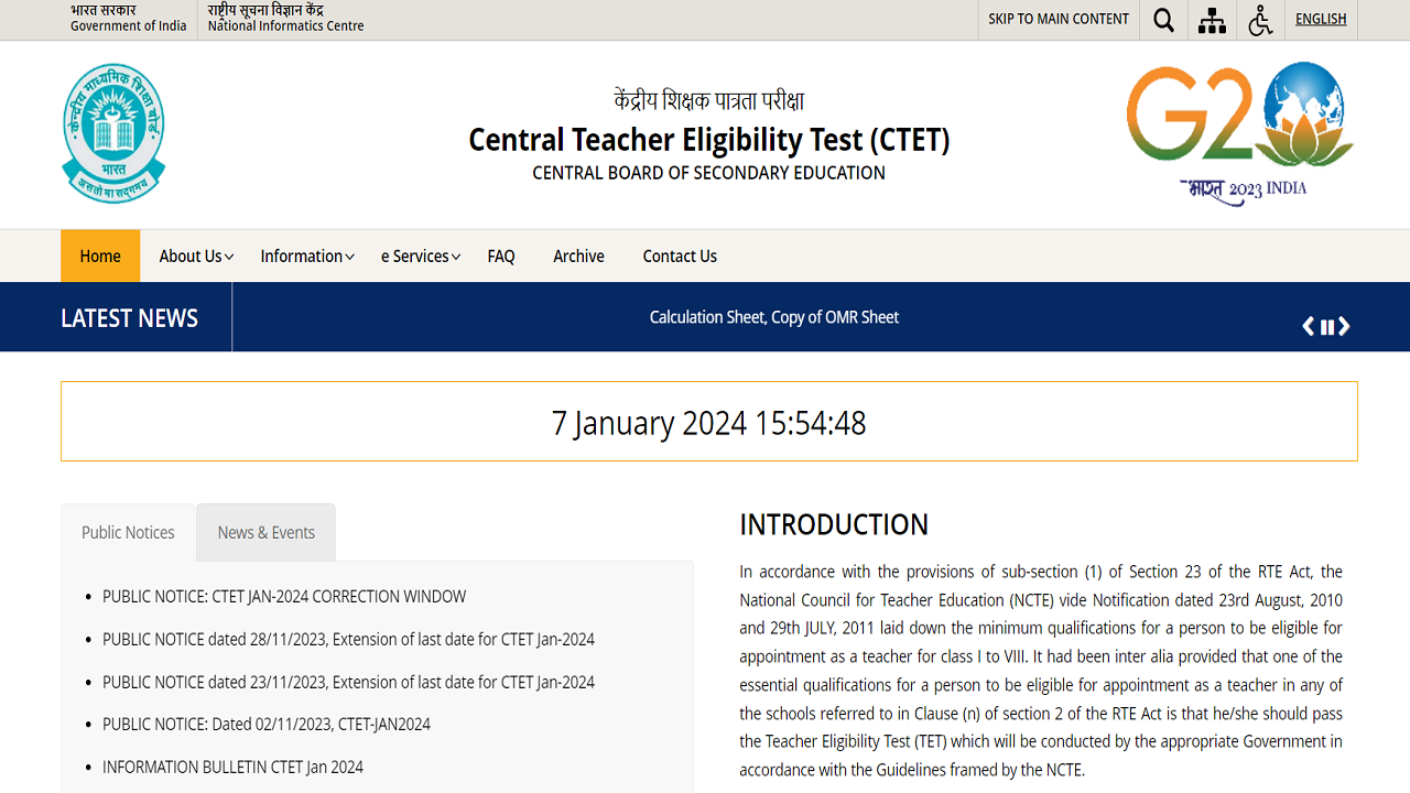 CTET 2024 Application Last Date Today, Apply Now on ctet.nic.in