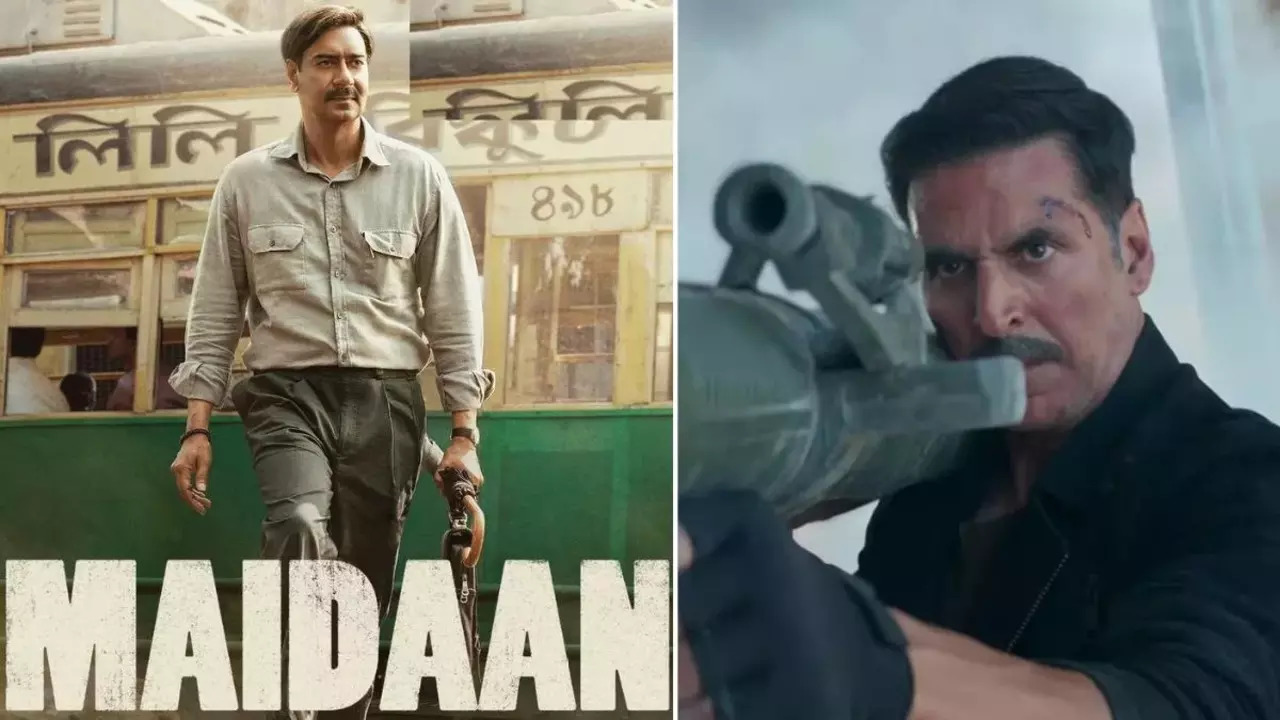 Bade Miyan Chote Miyan Vs Maidaan Advance Booking Day 1: Akshay Kumar, Tiger Shroff Film Falls Flat Against Ajay Devgn Starrer