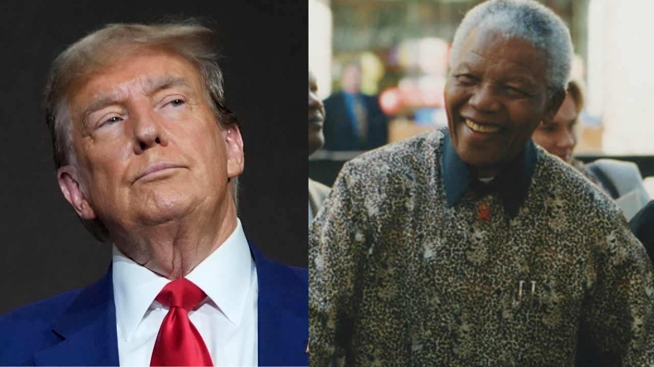 Donald Trump and Nelson Mandela