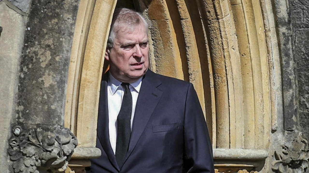 Prince Andrew nearly ran over a dog