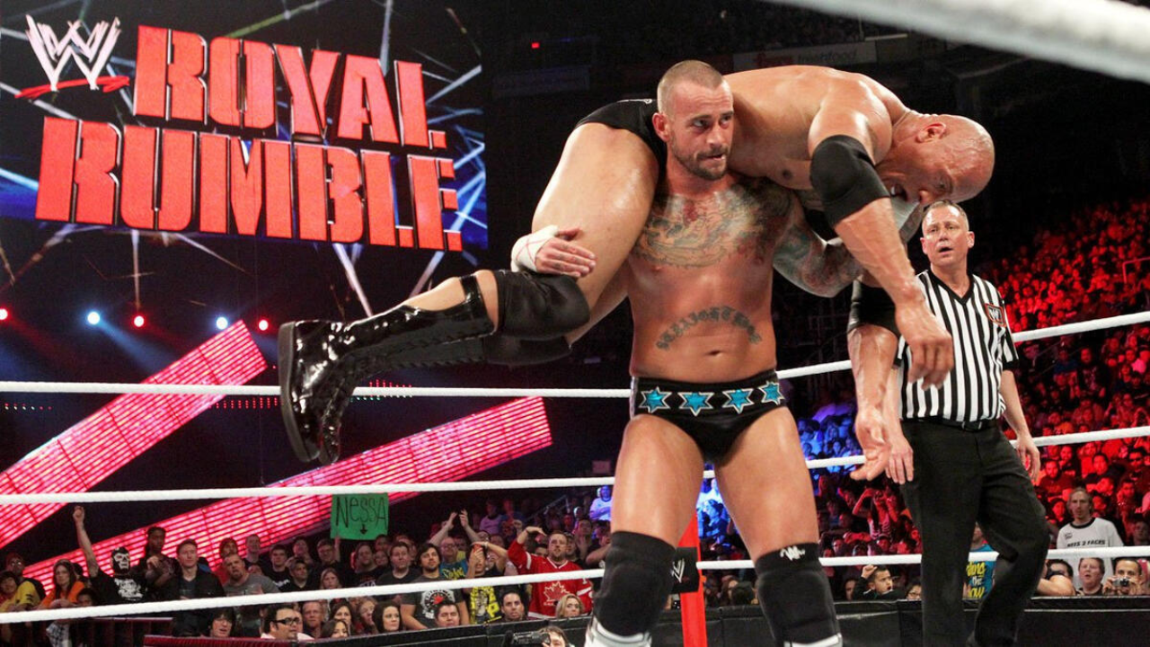 CM Punk vs The Rock At The 2013 Royal Rumble 