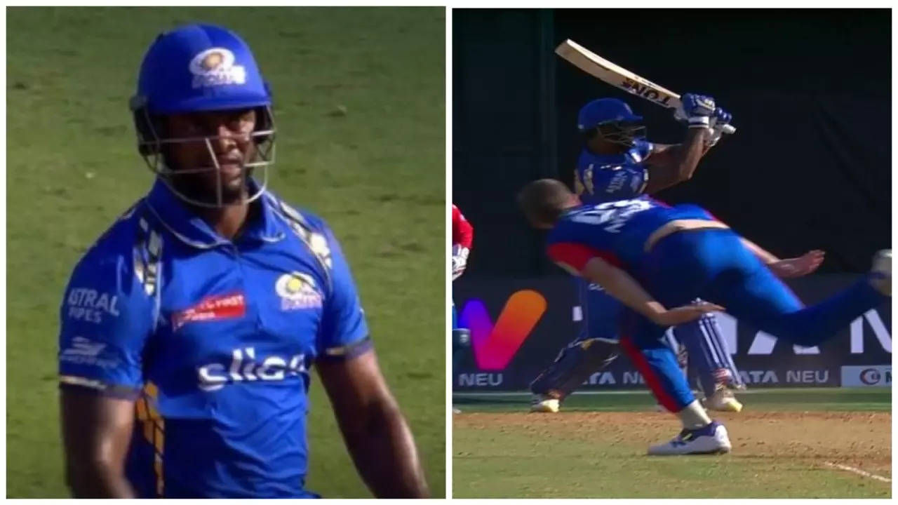 Romario Shepherd Slams 32 Runs In Single Over During MI vs DC IPL 2024 Clash - WATCH Viral Video