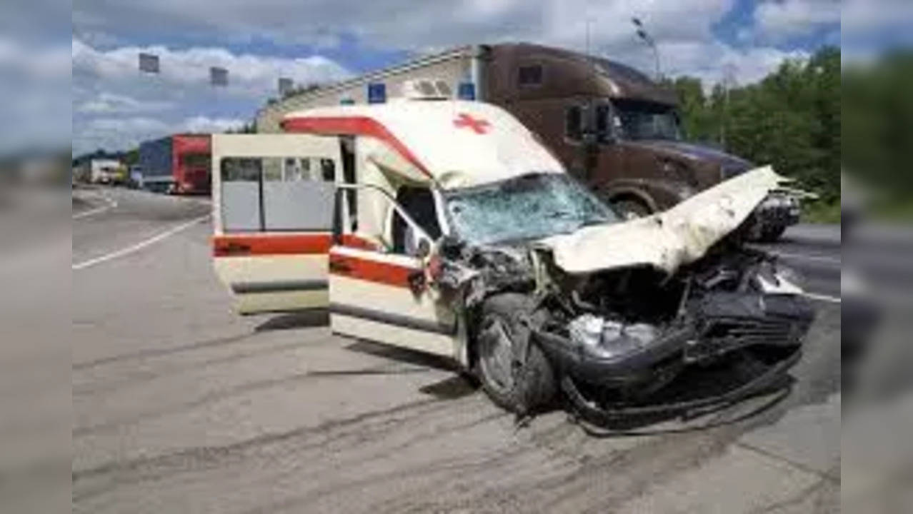 Truck Rams Into Ambulance In Los Angeles