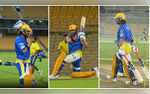 MS Dhoni In Terrific Touch Tonks Sixes At Will Before CSK vs KKR At Chepauk