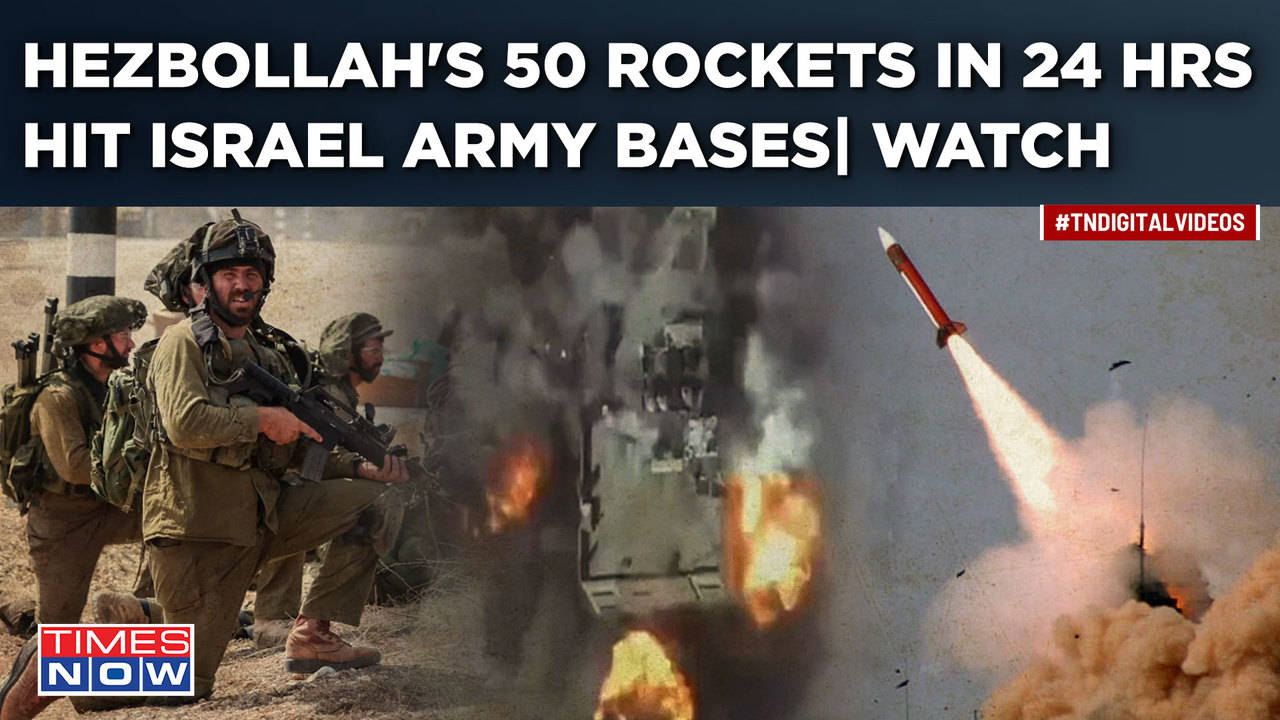 Israel Fumes As Hezbollah's 50 Rocket In 24 Hrs Hit Bases| IDF Set For ...