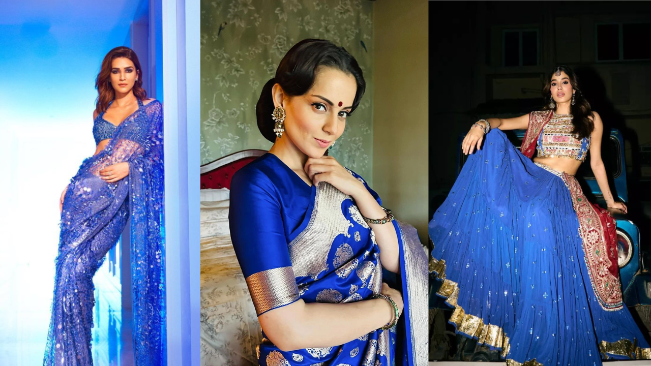 Navratri day 2 Royal Blue looks