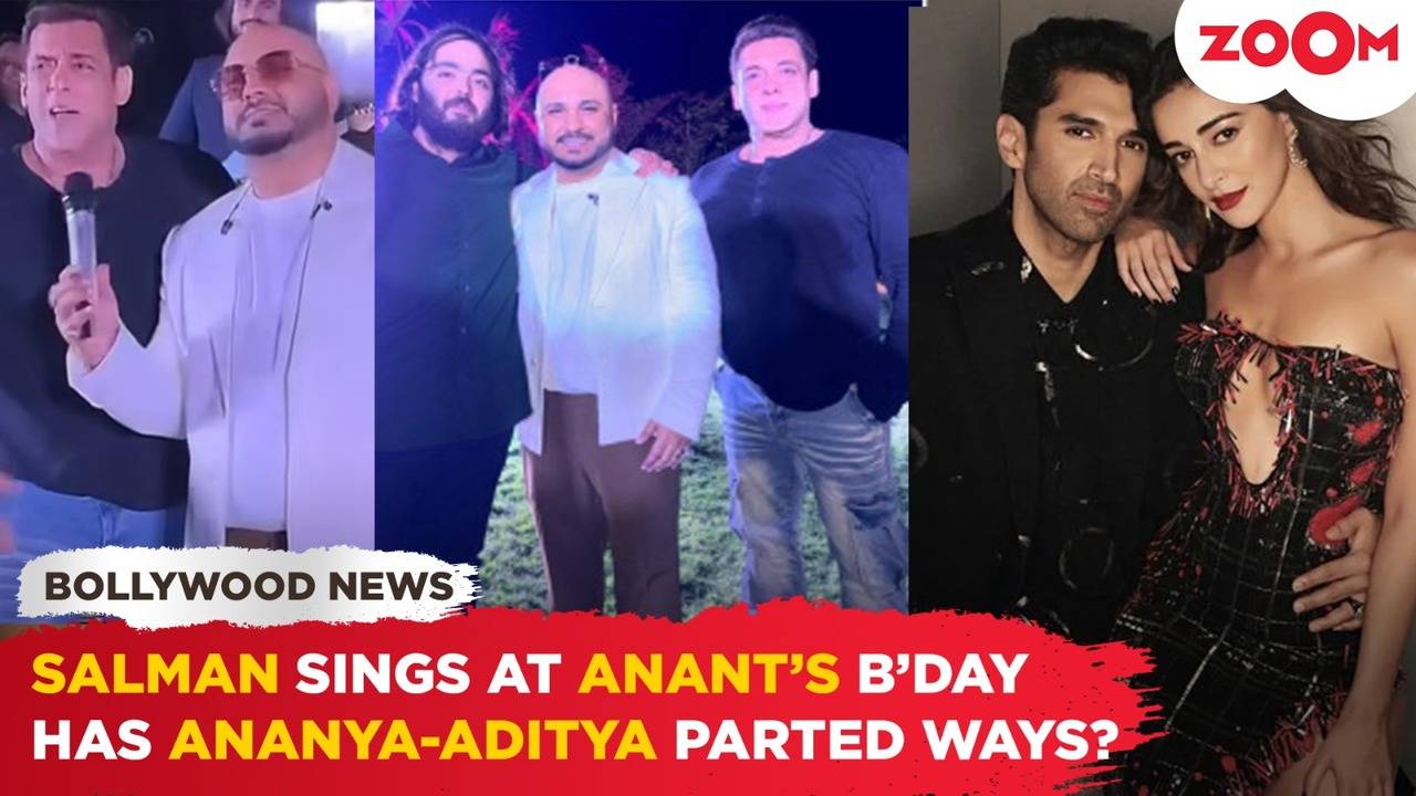 Salman Khan takes the mic at Anant Ambani's birthday bash | Ananya ...