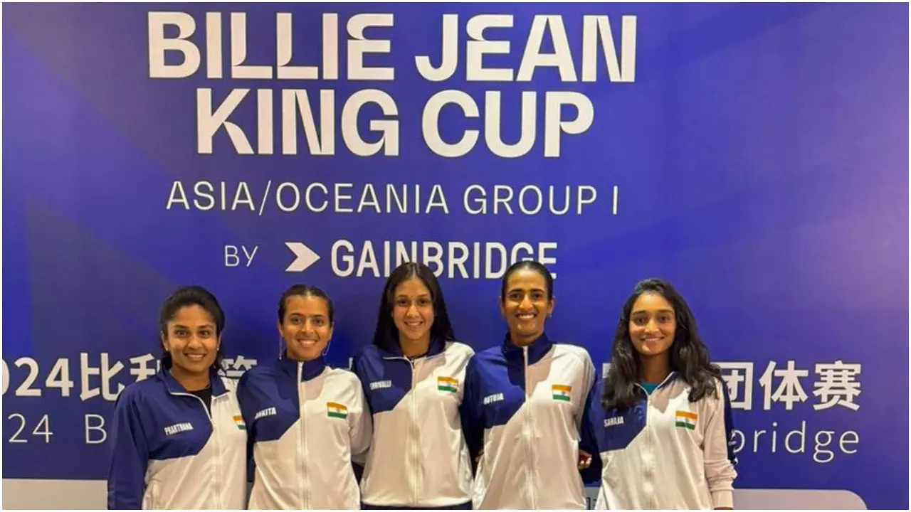 Indian women's tennis team at Billie Jean King Cup 2024