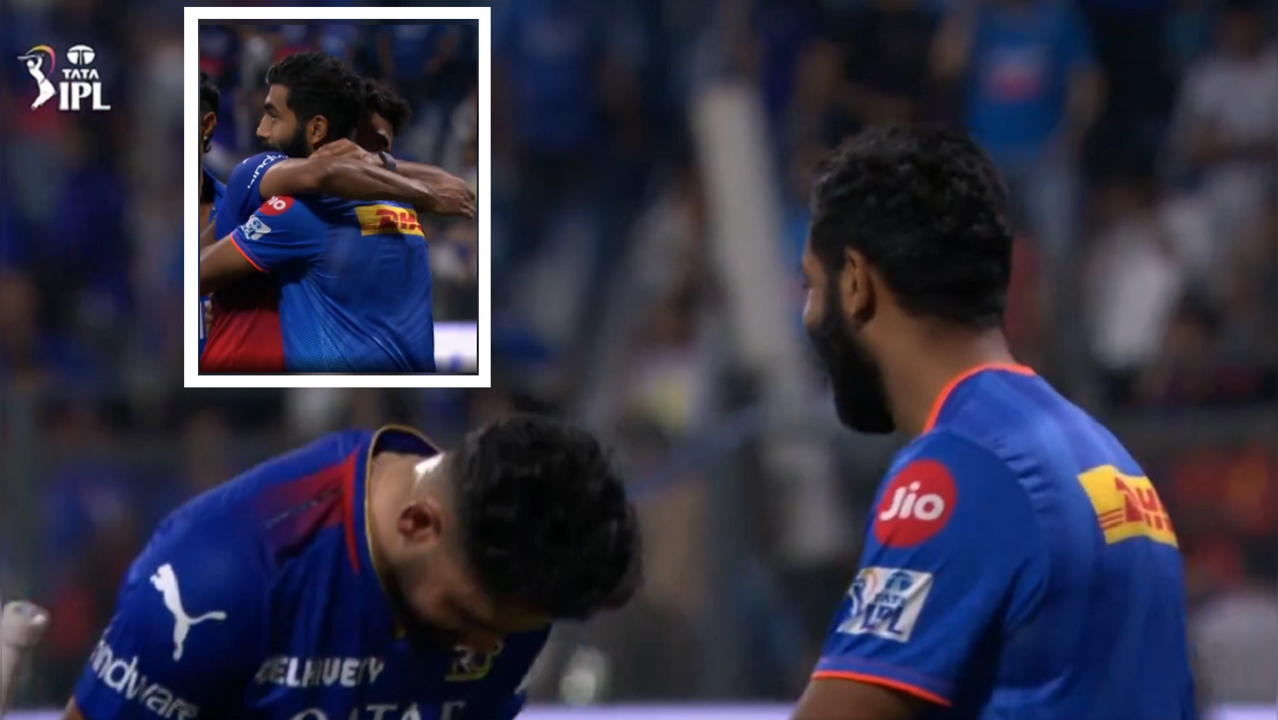 Mohammed Siraj bows down to Jasprit Bumrah after MI pacer picks up 5 wickets for 21 runs in IPL 2024 against RCB