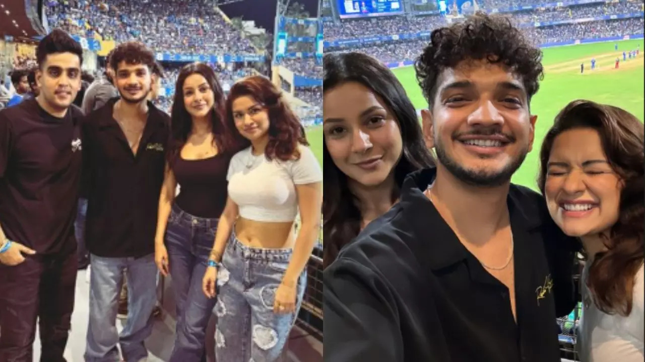 Munawar Faruqui Watches IPL Match With Shehnaaz Gill, Avneet Kaur On Eid - See Pic