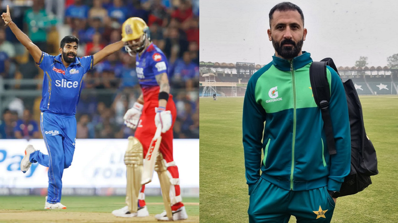 Pakistani pacer Junaid Khan trolls Virat Kohli after he scored 3 runs in IPL 2024 match against MI