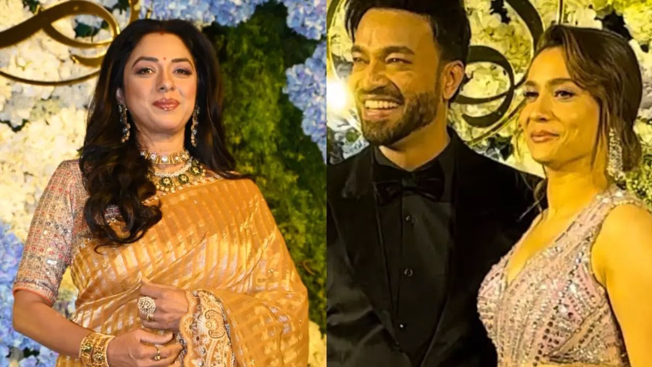 Rupali Ganguly To Ankita-Vicky, TV Celebs Look Stylish At Anand Pandit's Daughter Wedding Reception