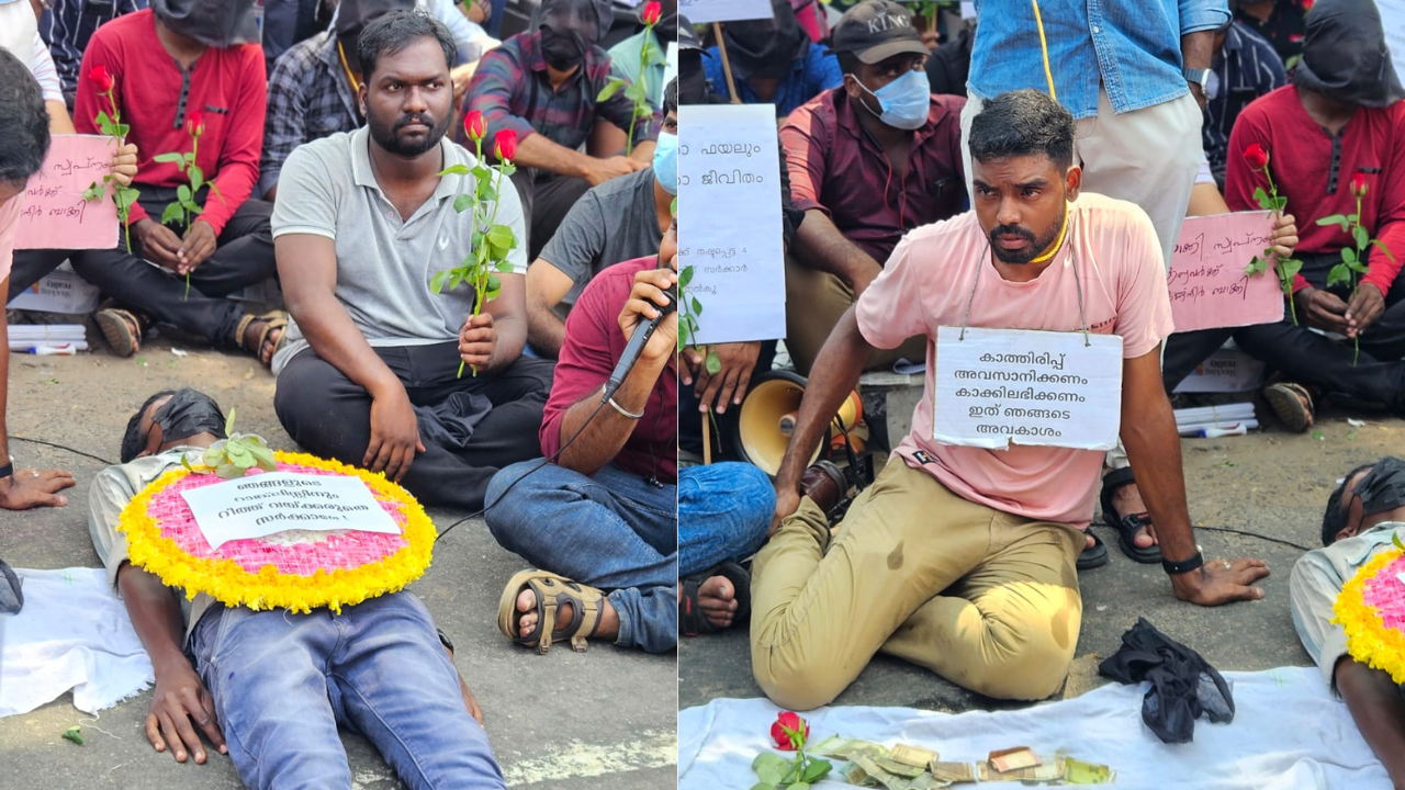 kerala psc protest