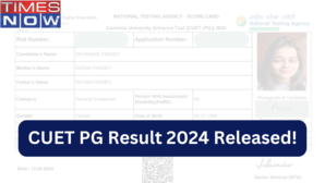 CUET PG Result 2024 Released on pgcuetsamarthacin Direct Link Here
