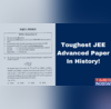 Toughest JEE Advanced Paper In History Check IIT JEE 2016 Question Paper and Toppers
