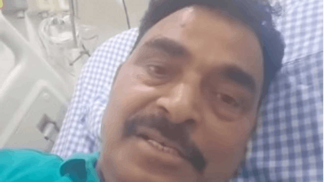 Actor Sayaji Shinde At The Hospital