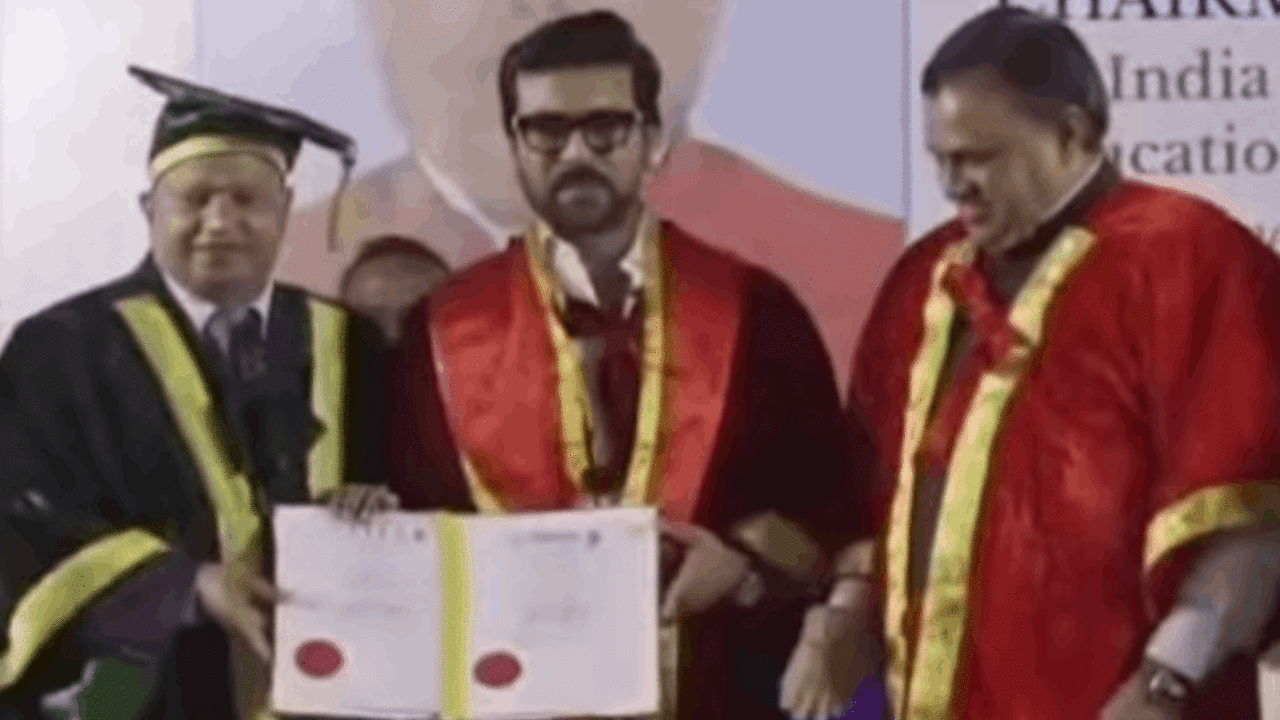 Ram Charan Receiving The Honorary Doctorate