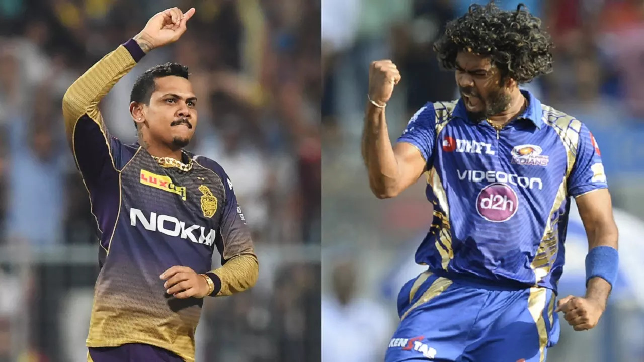 Sunil Narine needs 4 wickets to break Lasith Malinga's record of taking most wickets for one team in the IPL