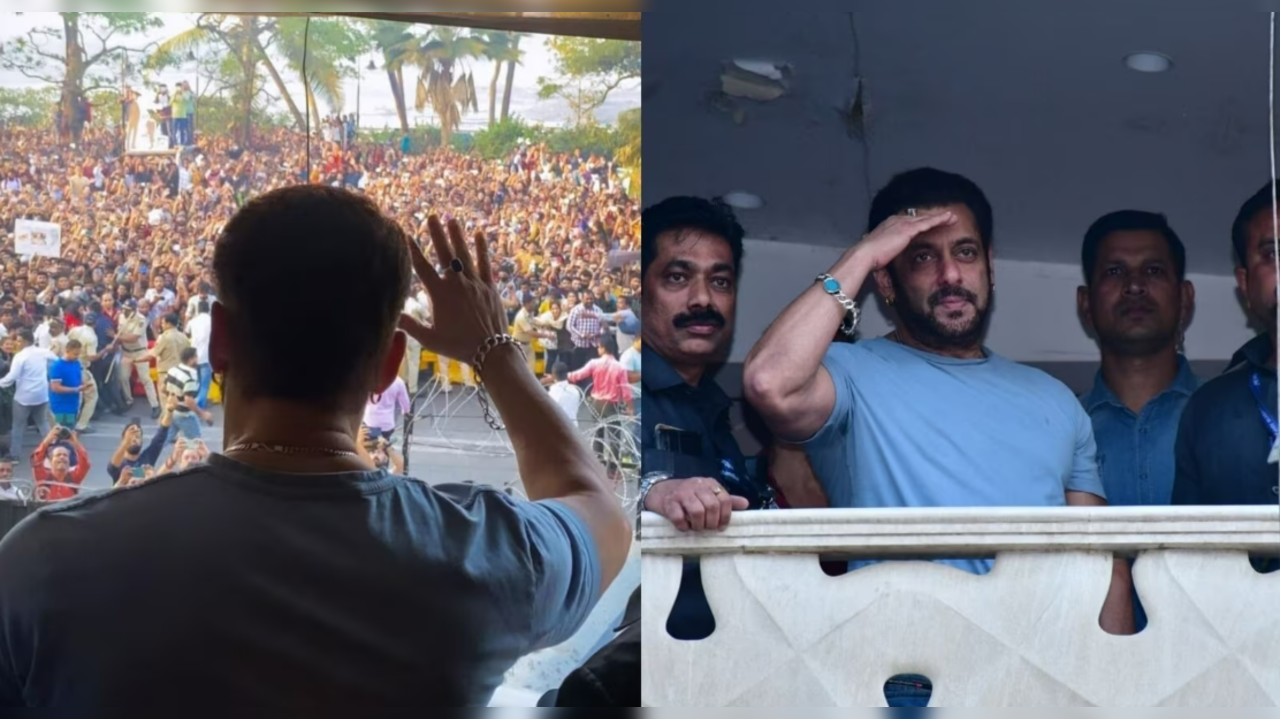 Two unknown persons fired shots in the air outside actor Salman Khan's building in Mumbai.