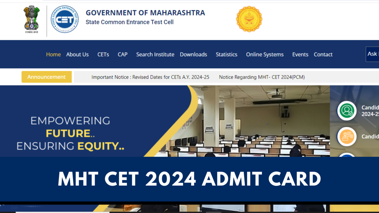 MHT CET Admit Card 2024 For PCB Group Released at Direct