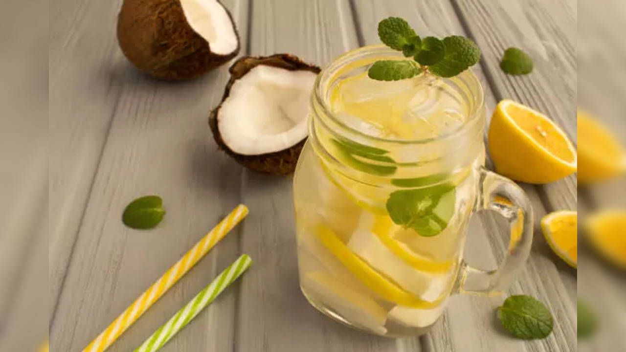 coconut and lemon water