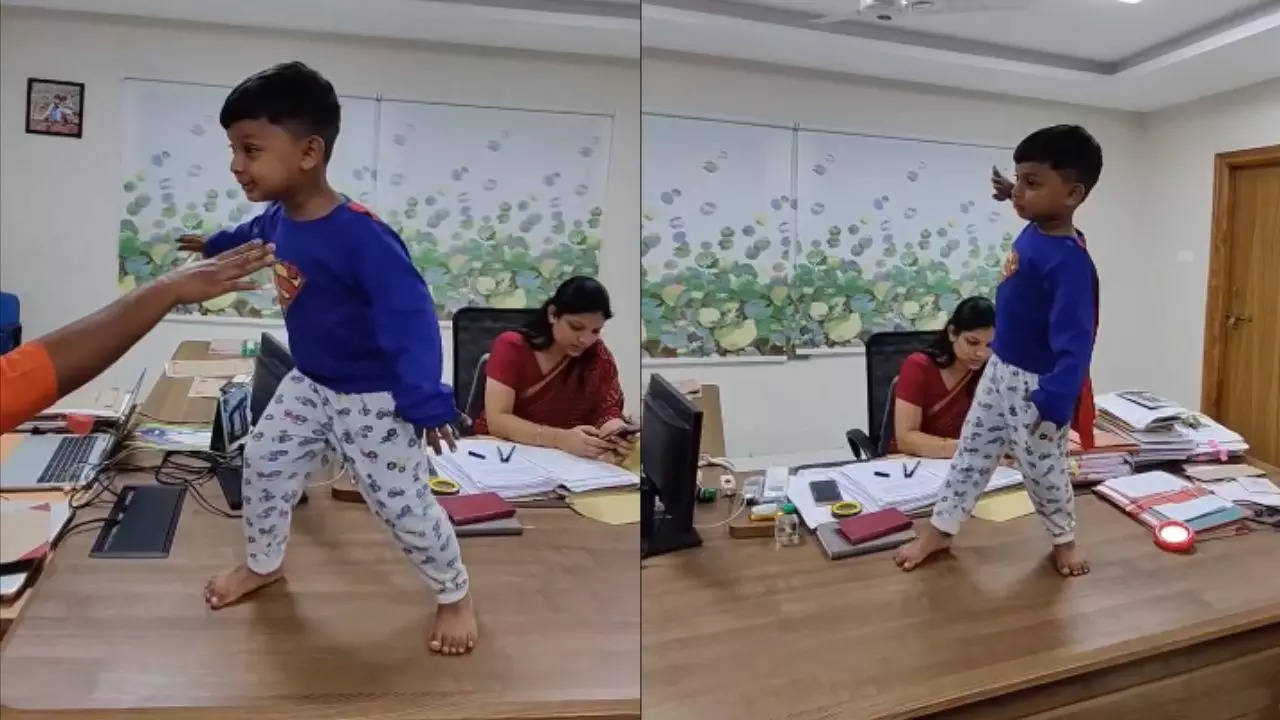 IAS Officer Shares Video of Son Jumping on Office Desk, Gets Reactions ...