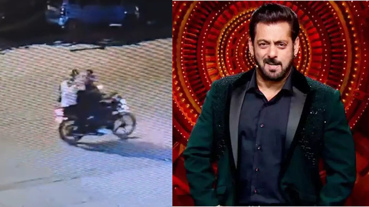 CCTV Visuals Of Accused Firing Outside Salman Khan's House Released By Mumbai Police