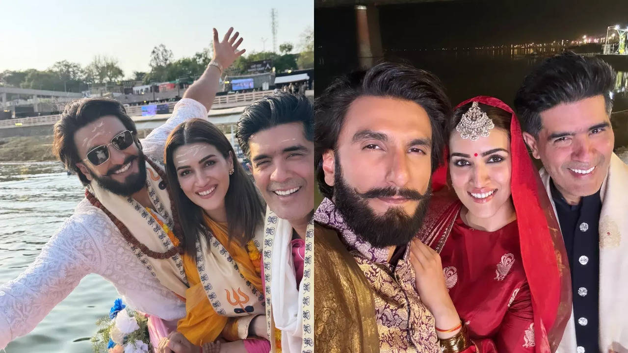 Ranveer, Kriti Turn Showstoppers For Manish Malhotra's Kashi Show. Offer Prayers At Iconic Temple