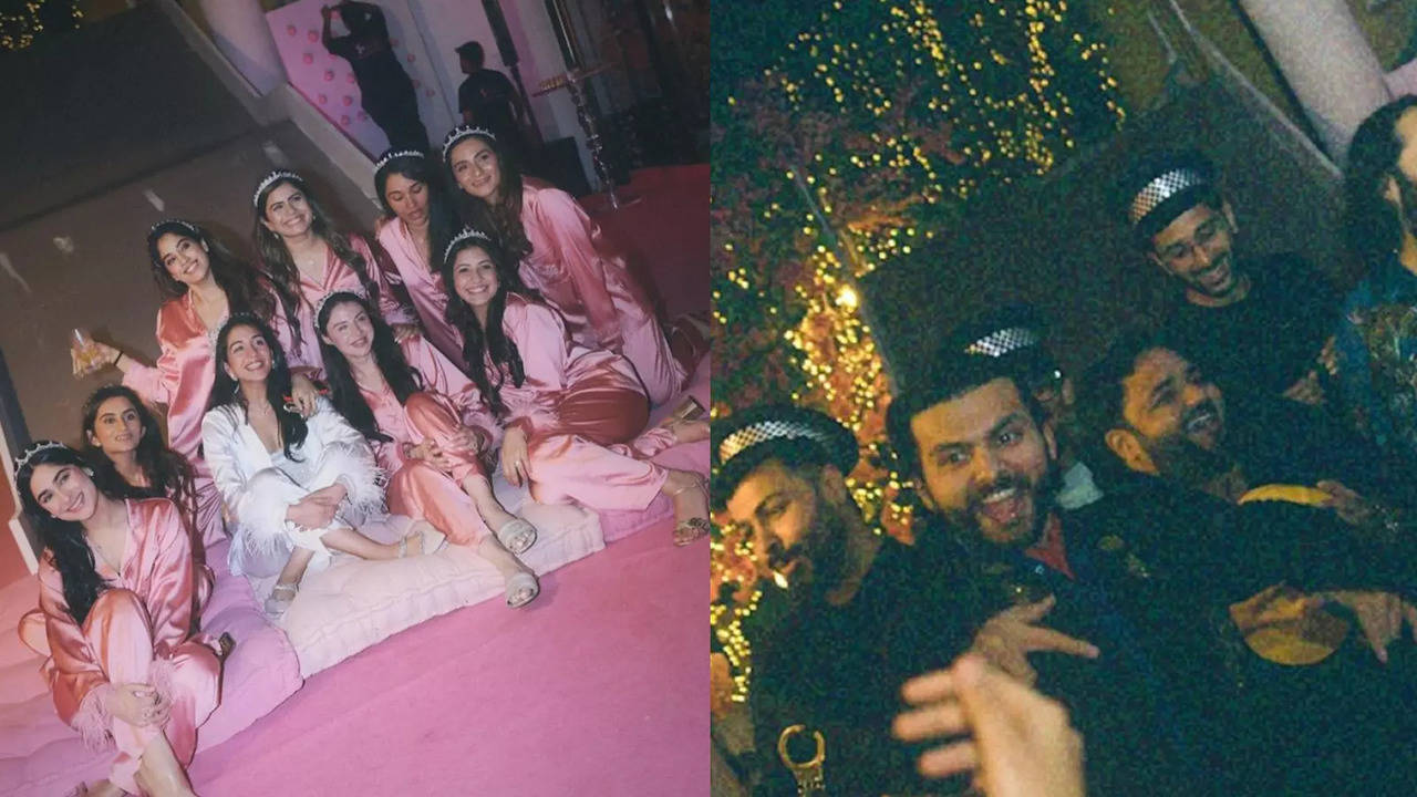 Janhvi Kapoor Shares Goofy Photos Of Rumoured Boyfriend Shikhar Pahariya At Radhika Merchant's Bridal Slumber Party