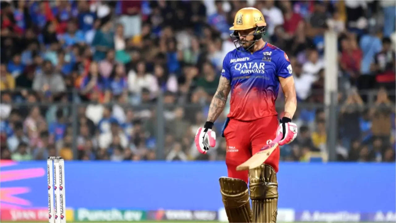 RCB Did Not Give Up: Captain Faf du Plessis Proud Of Bengaluru After 25-Run  Loss Against SRH | Cricket News - Times Now