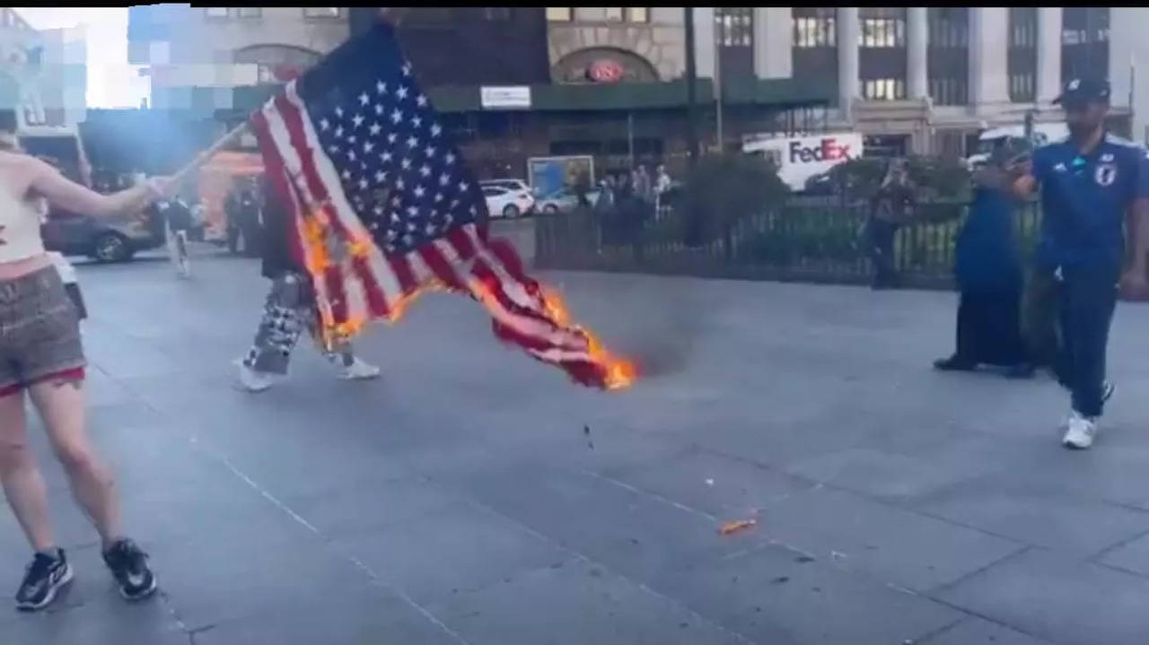 Flag Burning During Protests