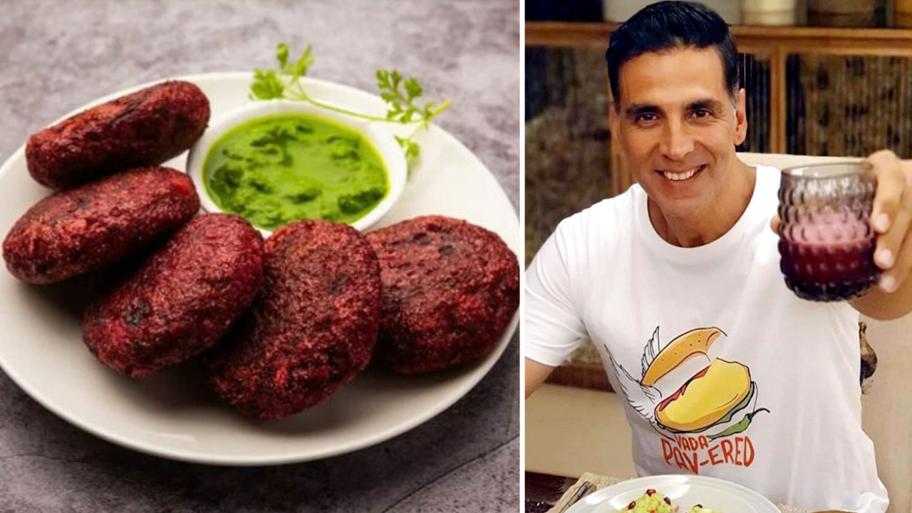 akshay kumar's favourite beetroot cutlet recipe without onion potato and spices