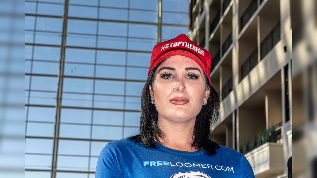 Laura Loomer Clashes With Protestors