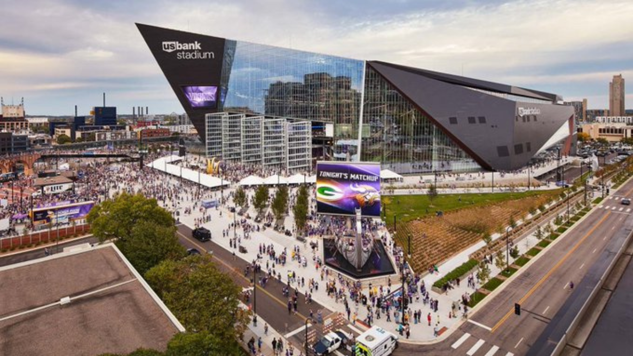 US Bank Stadium is home to the Minnesota Vikings