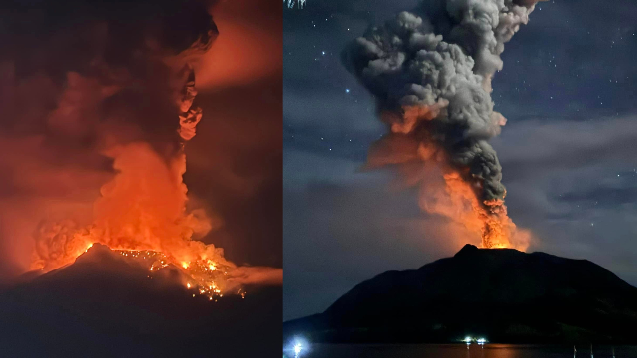 Indonesia's Ruang Volcano Erupts