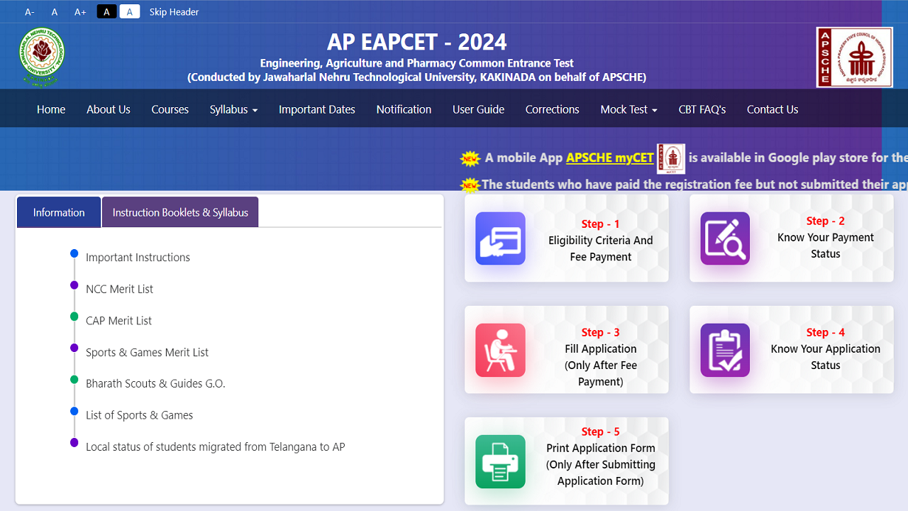 AP EAMCET 2024 Exam Date Changed
