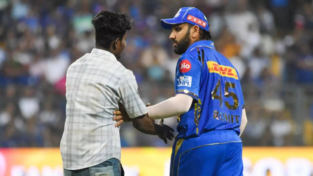 ''Was A Little Scared'', Ex MI Captain Rohit Sharma Reacts To Pitch Invasion Incident From RR Match