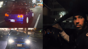 Watch Lewis Hamilton Tear Up The Streets Of Japan In A Nissan GTR R34