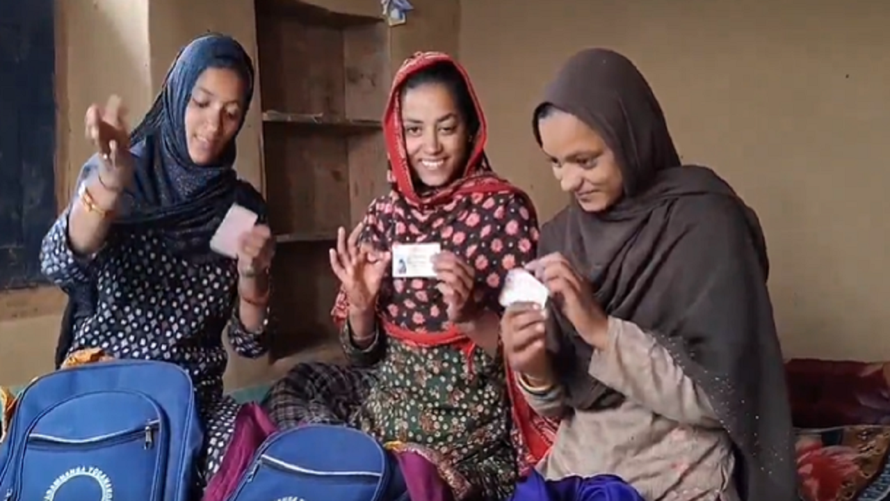 Three mute sisters - Reshma Bano (24), Parveen Kousar (22) and Saira Khatoon (20) - will caste vote for the first time on April 19