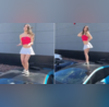 Woman Dances On Roof Of Lamborghini Smashes Windscreen Viral Video Irks Internet
