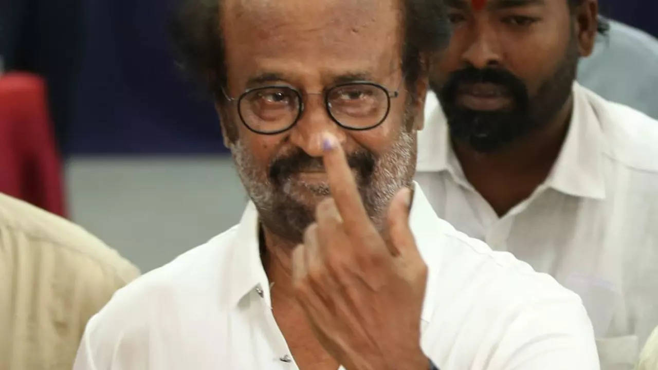 Rajinikanth casts his vote