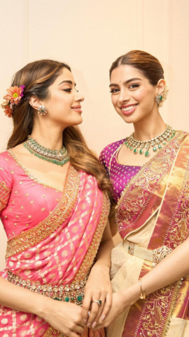 Inside Khushi And Janhvi Kapoor's Collection Of South Indian Sarees